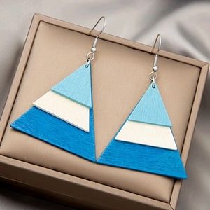 🍉5 for $25* Wooden Triangle Earrings